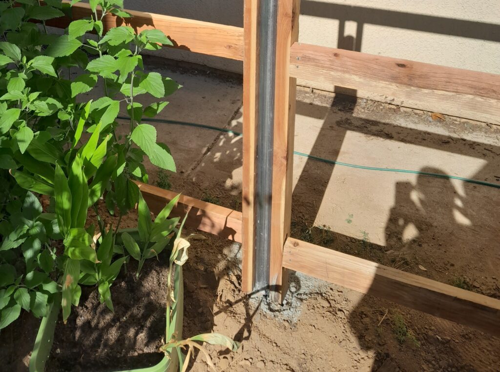 Hidden Steel Posts in Sacramento California