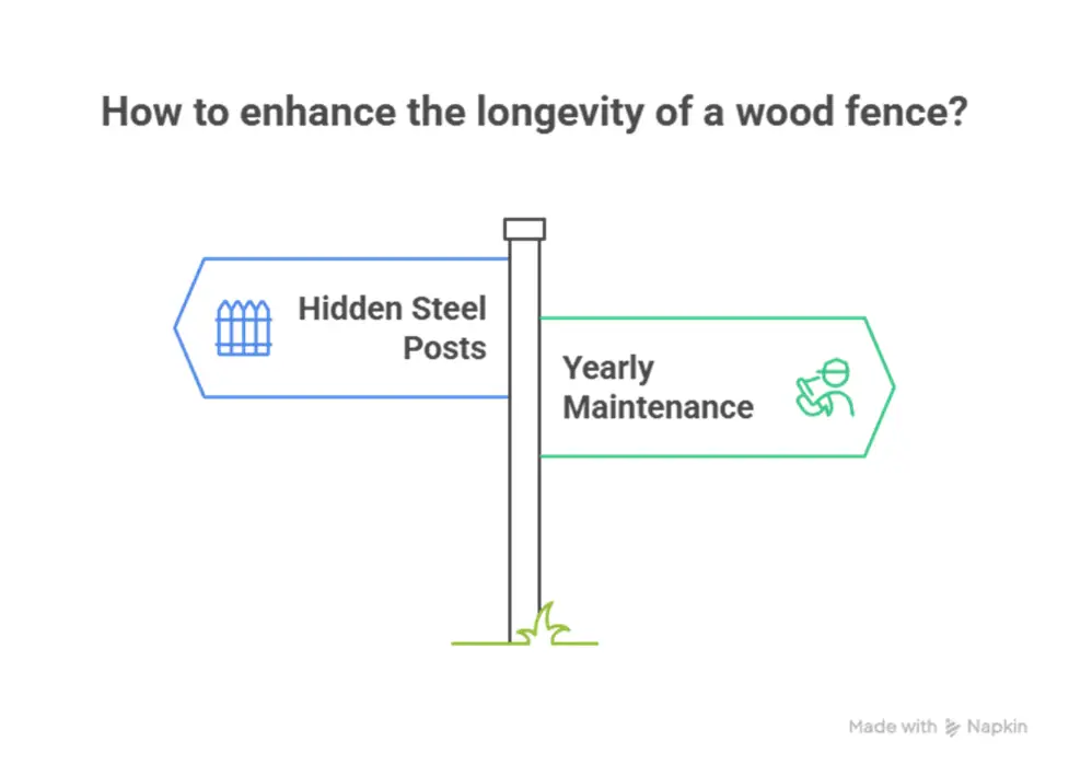 how to make wood fence last