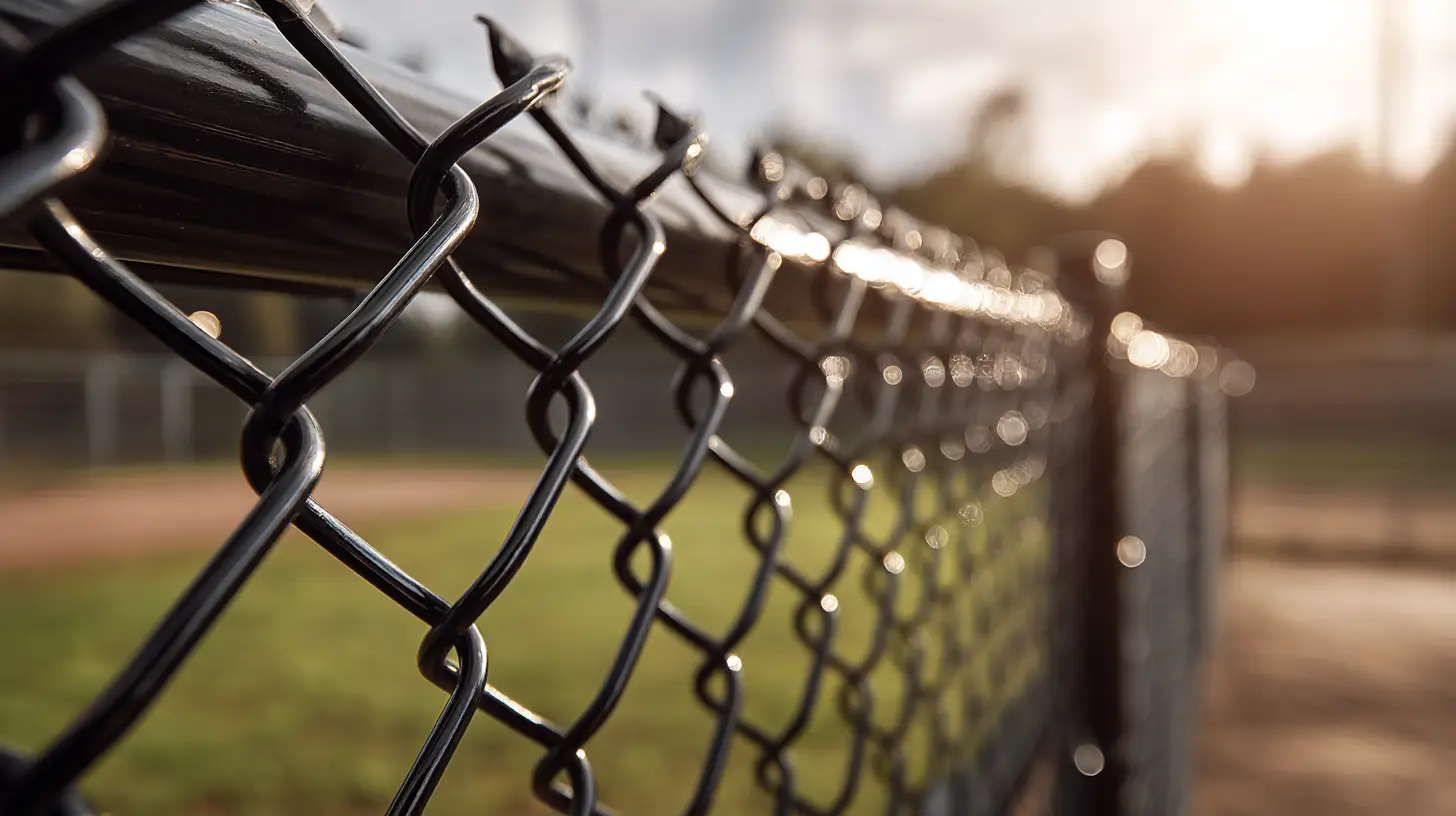 Black Chain Link Fence