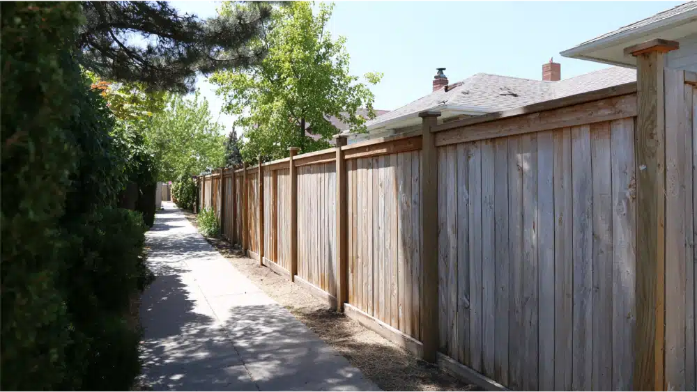 Wood fence image