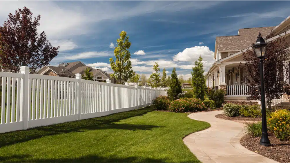 Image of wood fence in maodern house