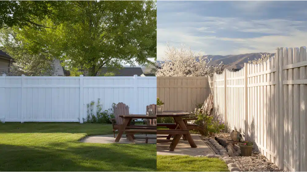 veniyl fence vs wood fenc