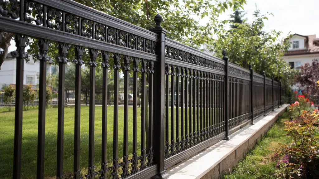Steel fence design