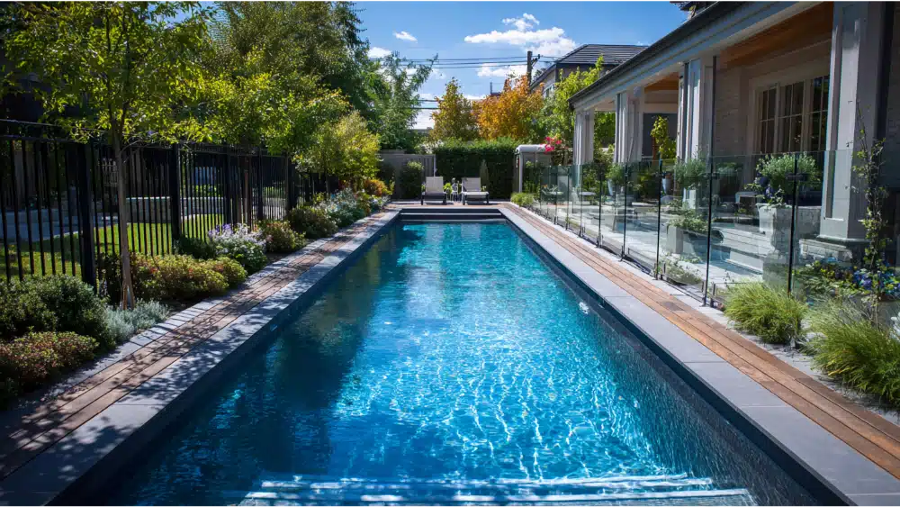 fence around a pool