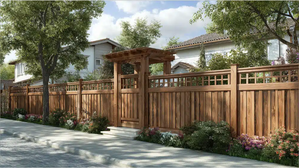modren privacy fence