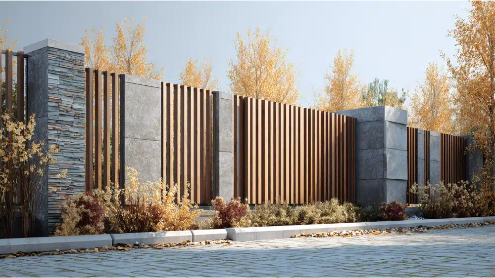 privacy frence of a house