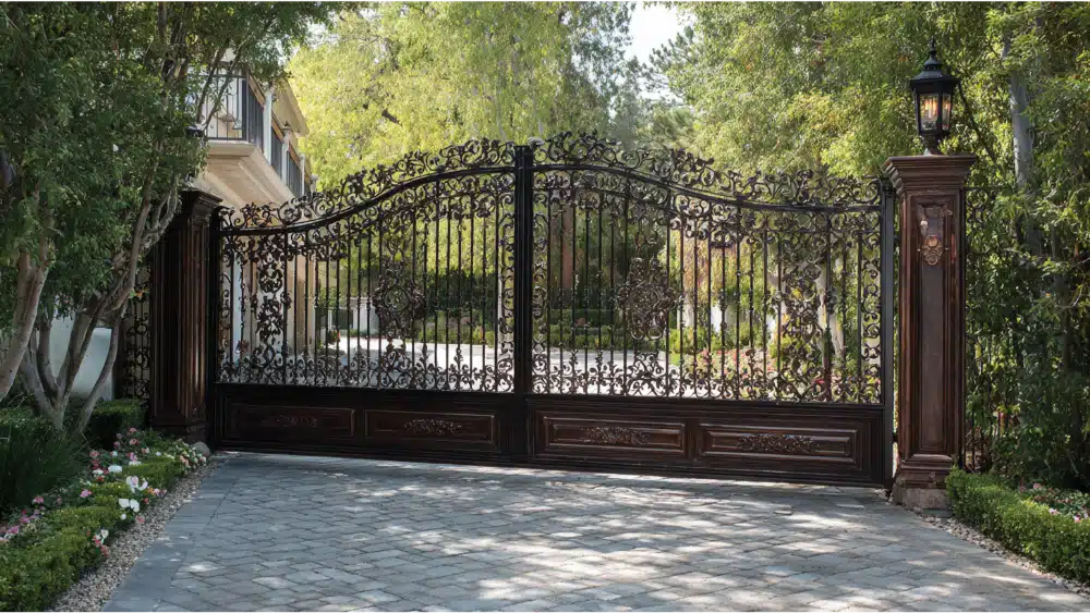 Security gate of a modern house