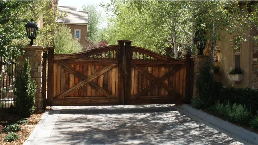 wood fence heavy duty gate america