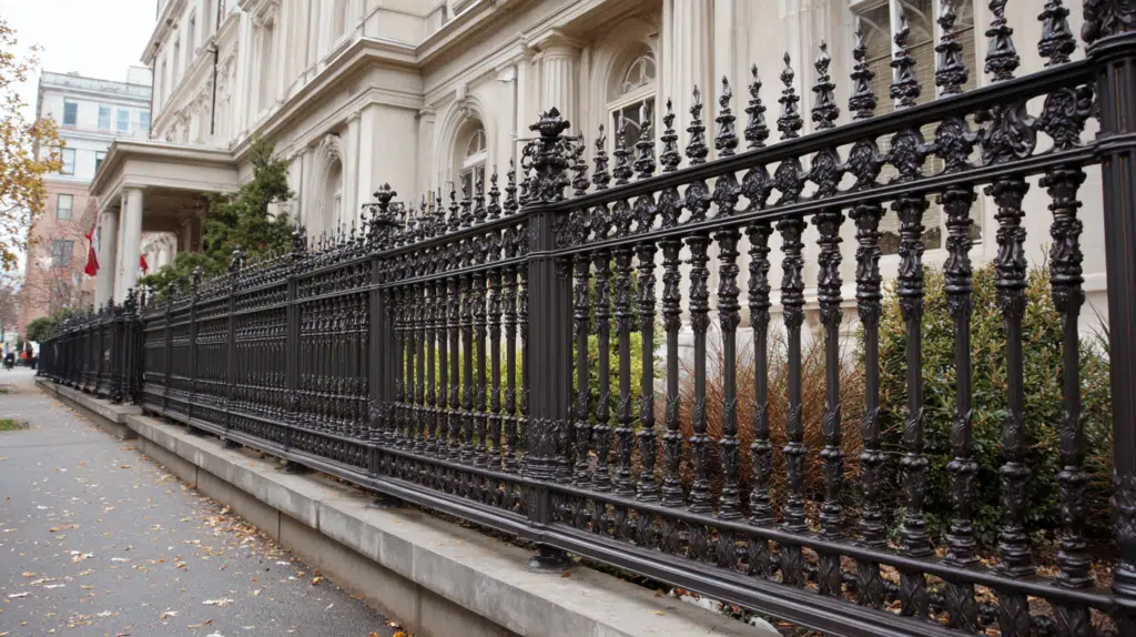 Best iron ornamental fence design for home internace