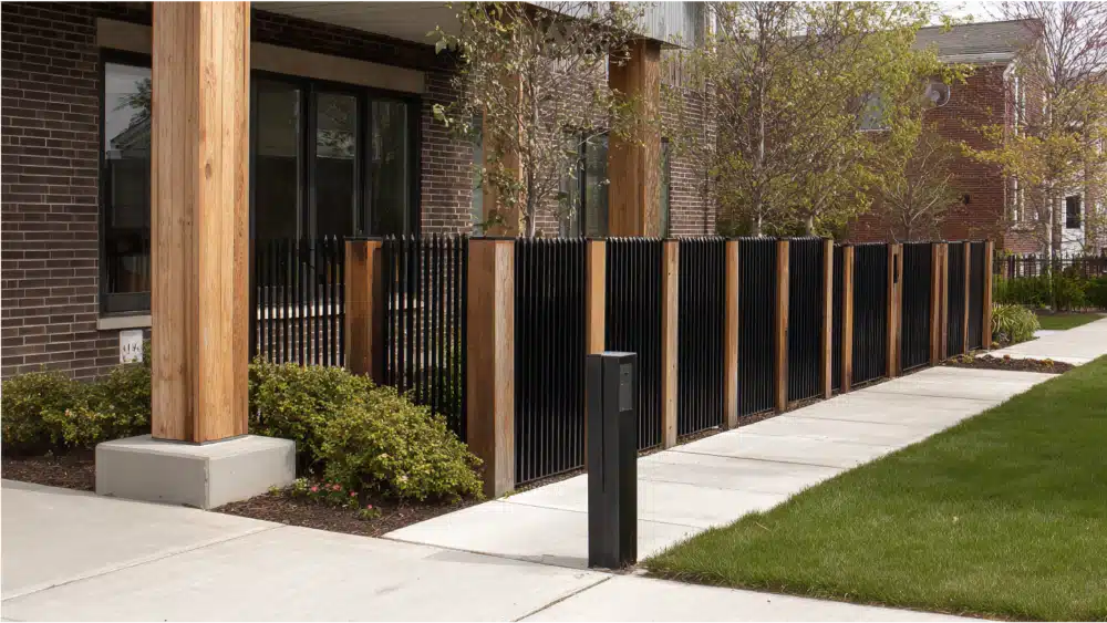 best bolt up fence hidden steel