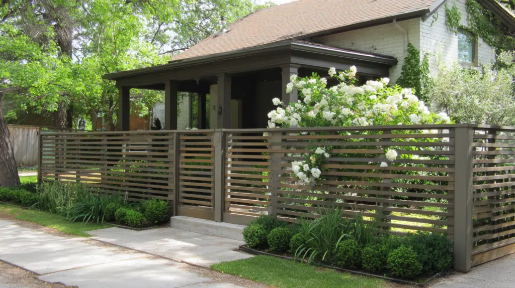 louvered fencing design for house in america