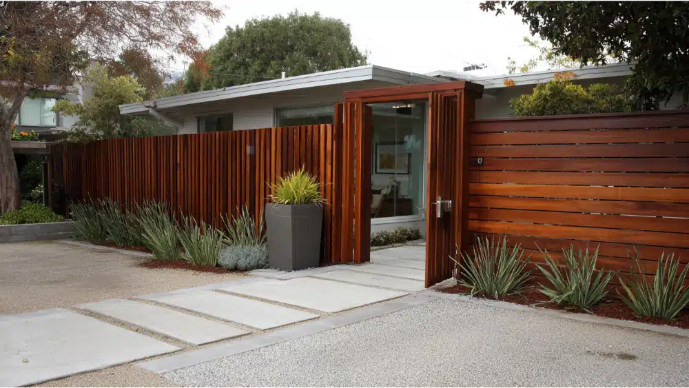 wood fence image design
