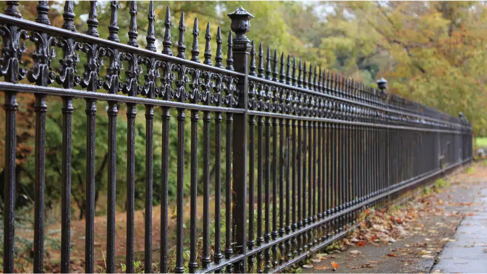 strong steel fence