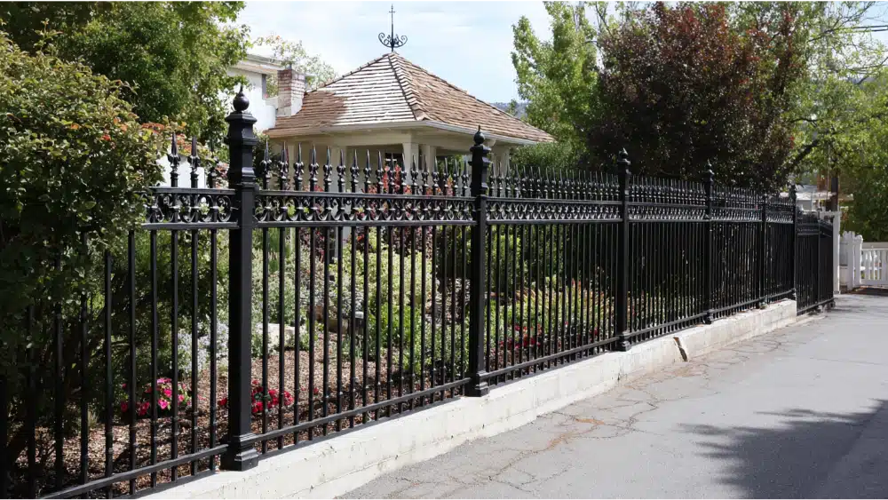 good looking iron fence
