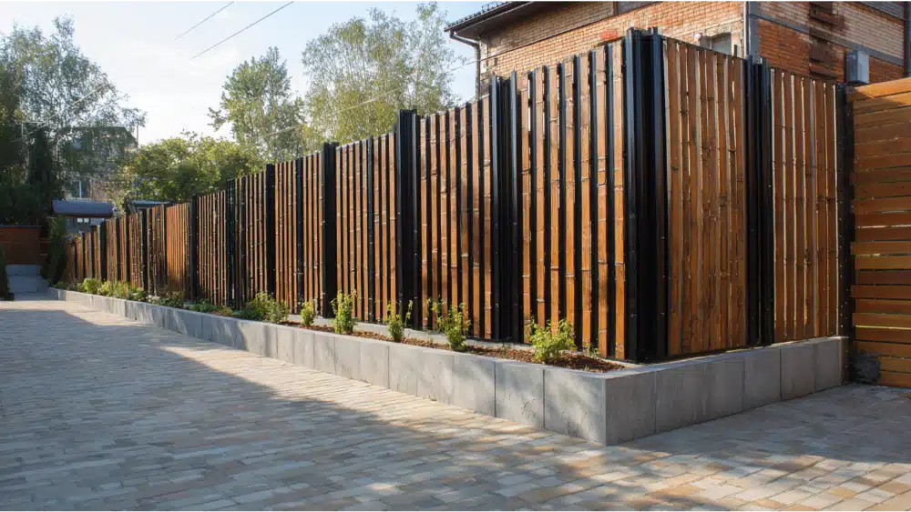 good looking steel fence