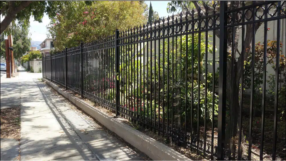 strong steel fence
