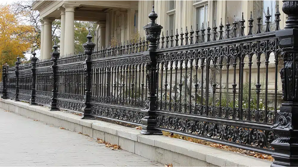 wrought fence