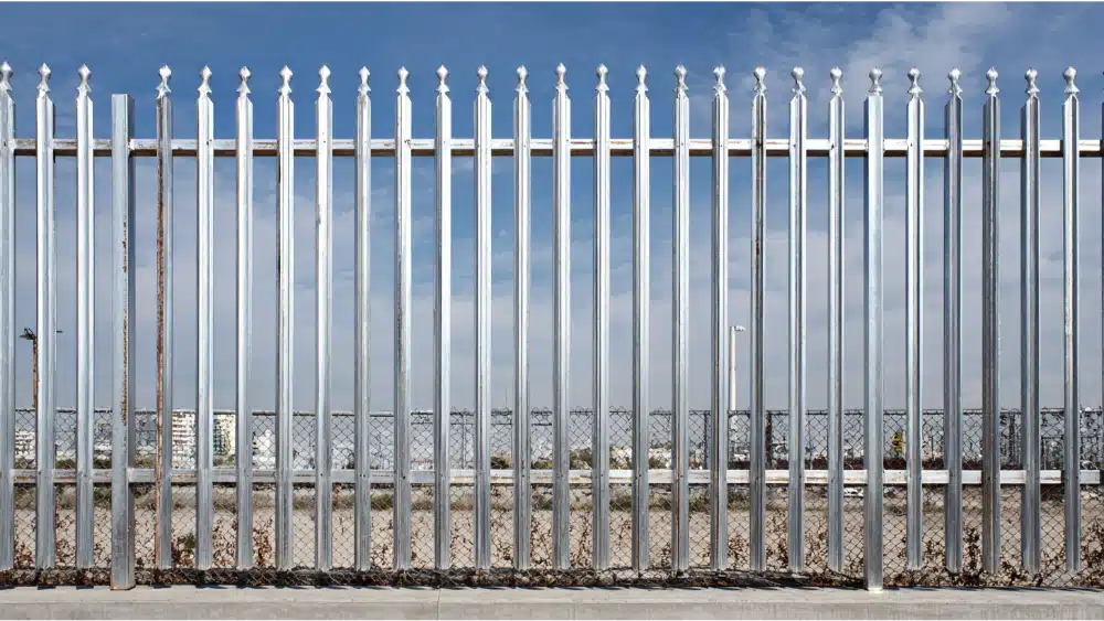 gulvanized steel fence
