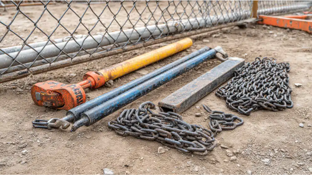 The Tools Installers Use to Tension Chain Link Fence