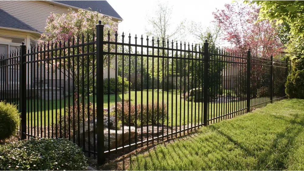 Decorative metal fence
