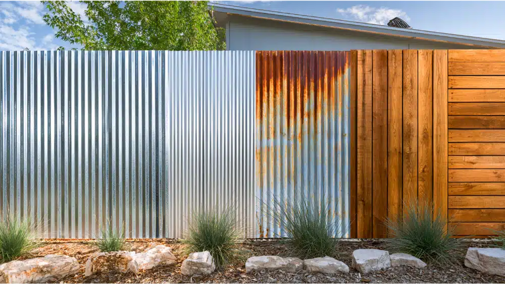 Different metal fence material options