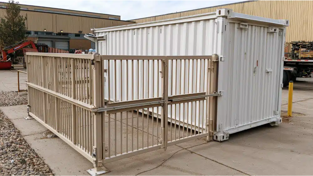 Heavy-duty-dumpster-enclosure-gate-system