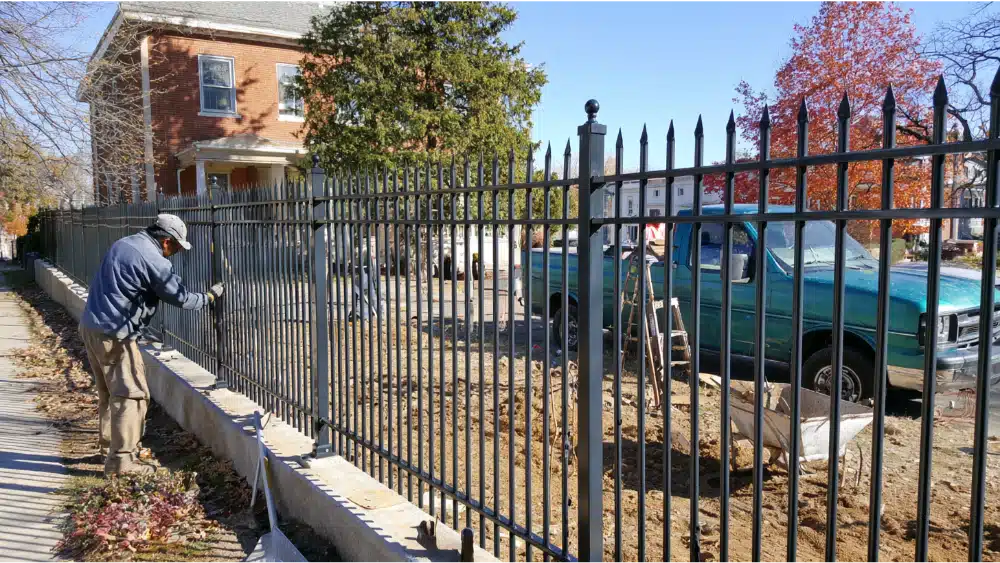 Steel Fence Installation