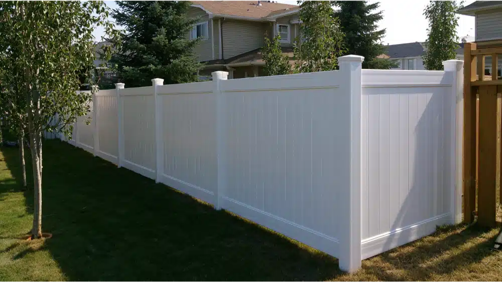 Strong vinyl privacy fence
