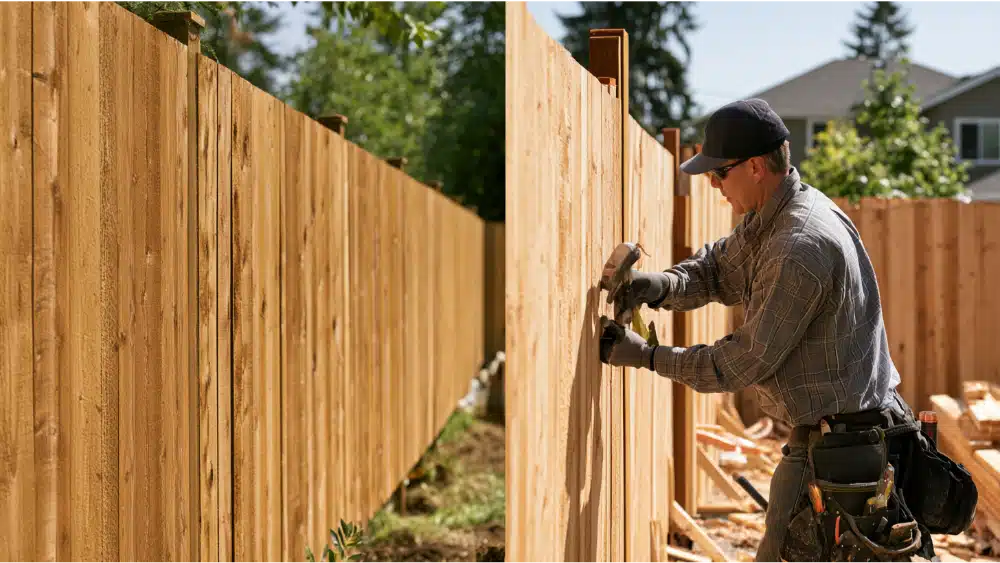 Wood Fence Panels: Pre-Made vs. Built On Site